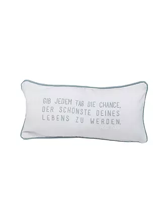 RAEDER | Coussin garni TRAUMKISSEN 33x17cm Donne une chance à chaque jour |